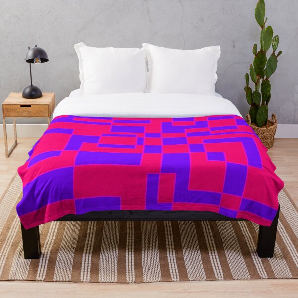 Item preview, funky pink n purple rectangles designed and sold by TotalPickle.