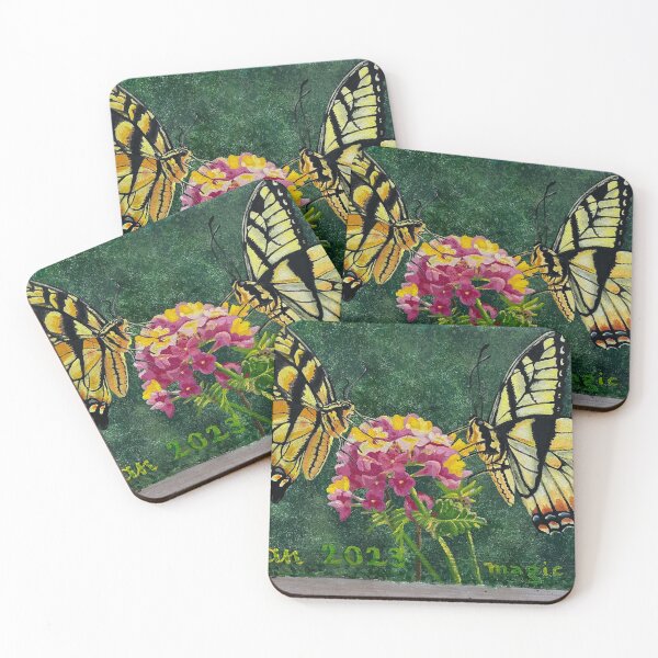 Item preview, pair of swallowtails from my recent driveway mural designed and sold by NancyIllman.