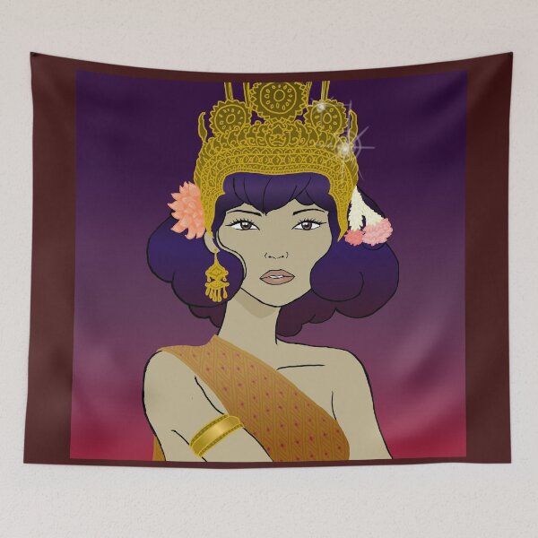 Artikelvorschau, Khmer-Frau (traditionelles Outfit) entworfen und verkauft von CKCRedbubble.