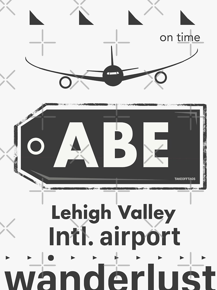 "ABE Lehigh Valley airport code" Tshirt for Sale by Aviators