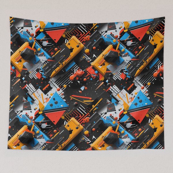 Item preview, Geometric Spray paint Pattern  designed and sold by Skolyak.