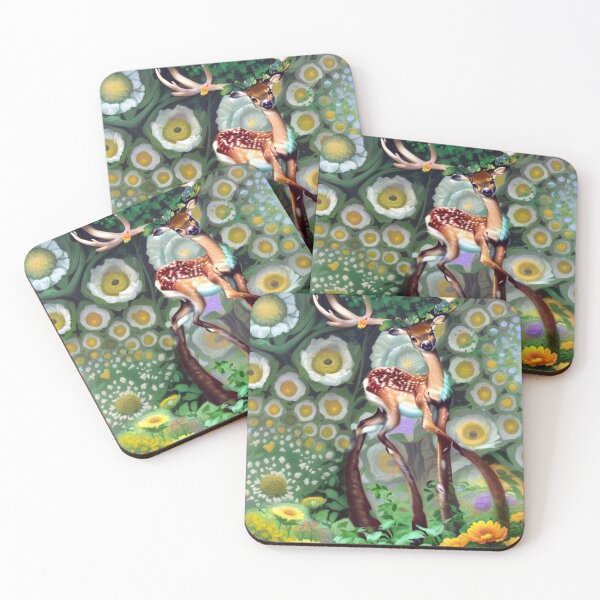 Item preview, magical deer in the forest designed and sold by RitaFancy.