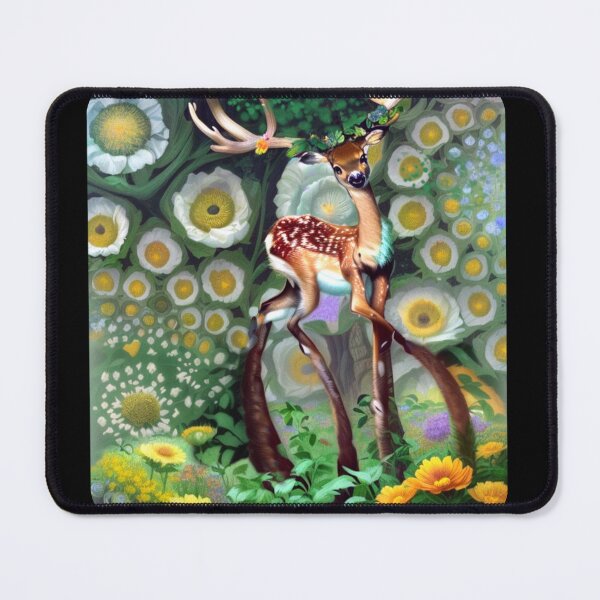 Item preview, magical deer in the forest designed and sold by RitaFancy.