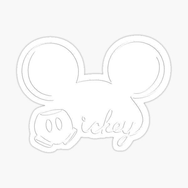 Mickeymouse sketch (black)