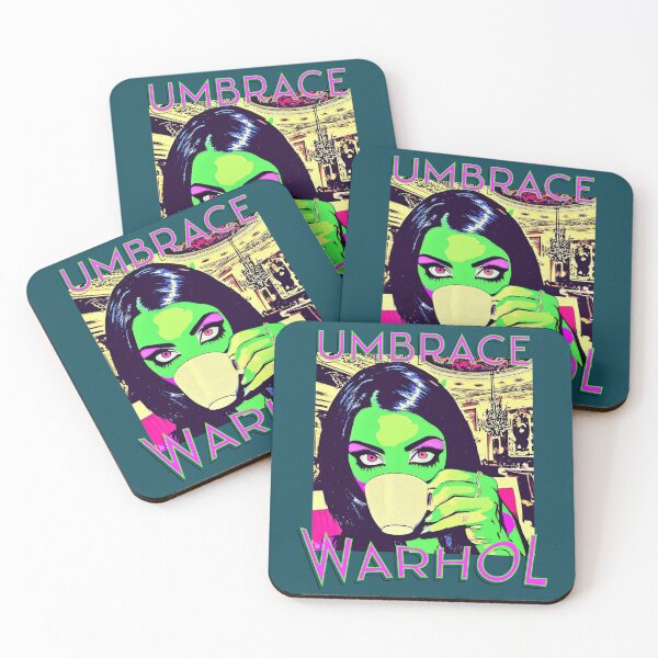 Item preview, Pop art tshirt, Coffe with Warhol, umbrace Warhol designed and sold by Thehobbiehouse.