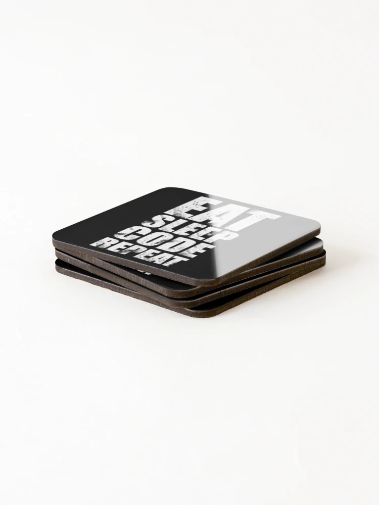 Thumbnail 4 of 5, Coasters (Set of 4), Eat Sleep Code Repeat (Software EngineerProgrammerApp Developer) designed and sold by DORCASAUGHTER.