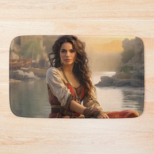 Item preview, Stunning Gypsy woman digital print designed and sold by dcrc.