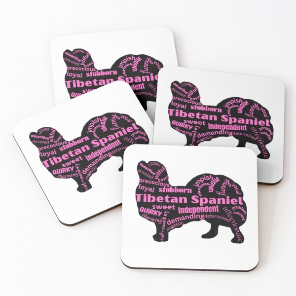 Item preview, Hot Pink Cool Descriptive Tibetan Spaniel Word Cloud Art Design designed and sold by Monica C. Webster.
