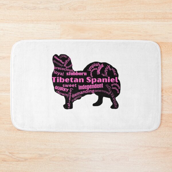 Item preview, Hot Pink Cool Descriptive Tibetan Spaniel Word Cloud Art Design designed and sold by Monica C. Webster.