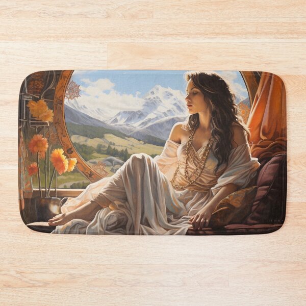 Item preview, stunning gypsy woman digital print designed and sold by dcrc.