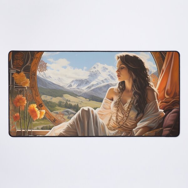 Item preview, stunning gypsy woman digital print designed and sold by dcrc.