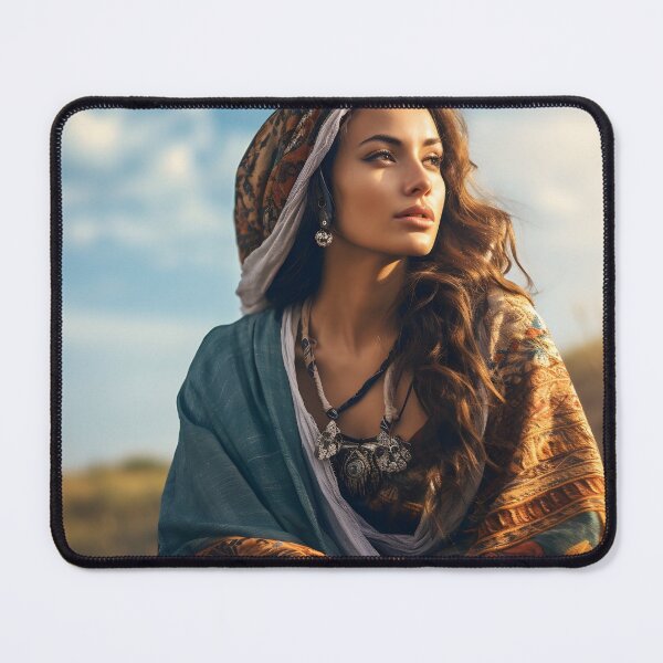 Item preview, stunning gypsy woman digital print designed and sold by dcrc.