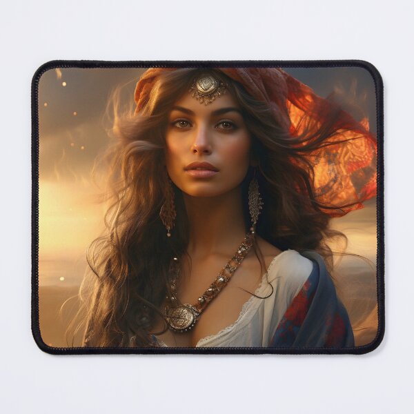Item preview, stunning gypsy woman digital print designed and sold by dcrc.