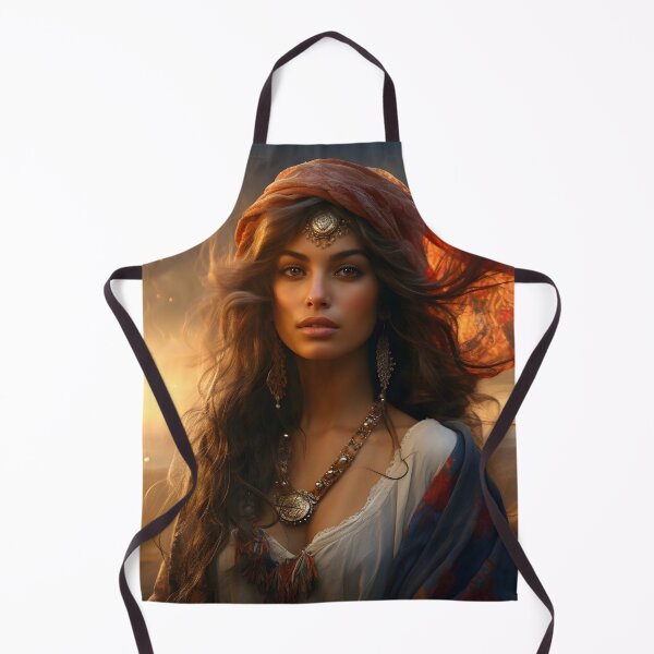 Item preview, stunning gypsy woman digital print designed and sold by dcrc.