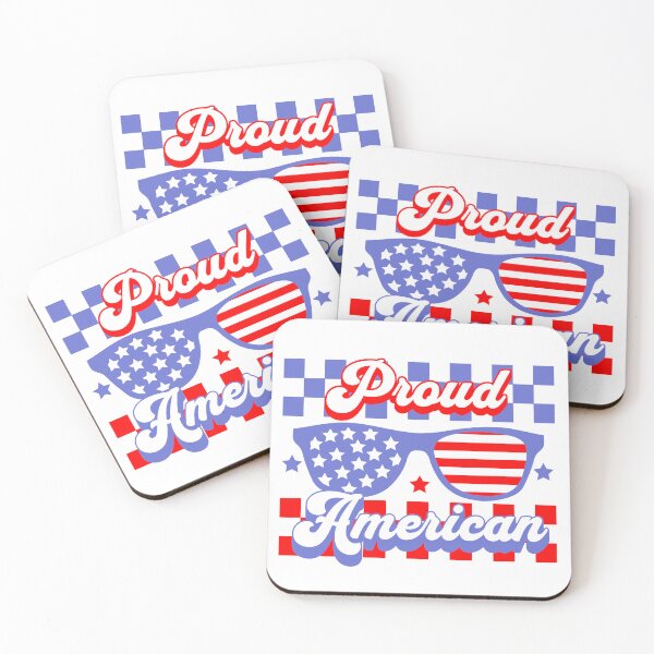Item preview, Patriotic Proud American with USA Sunglasses  designed and sold by TheUSAFantasy.
