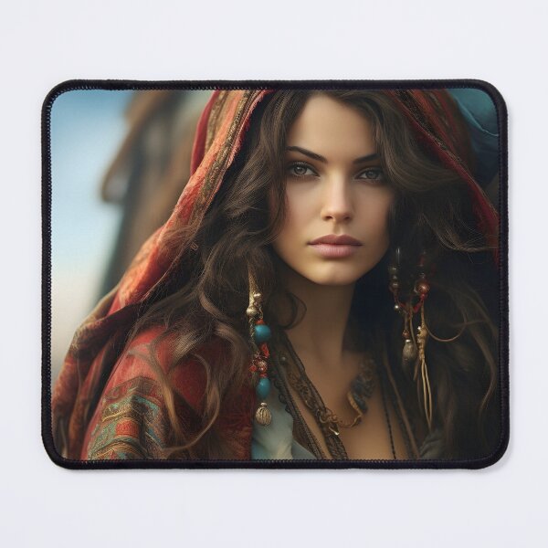 Item preview, stunning gypsy woman digital print designed and sold by dcrc.