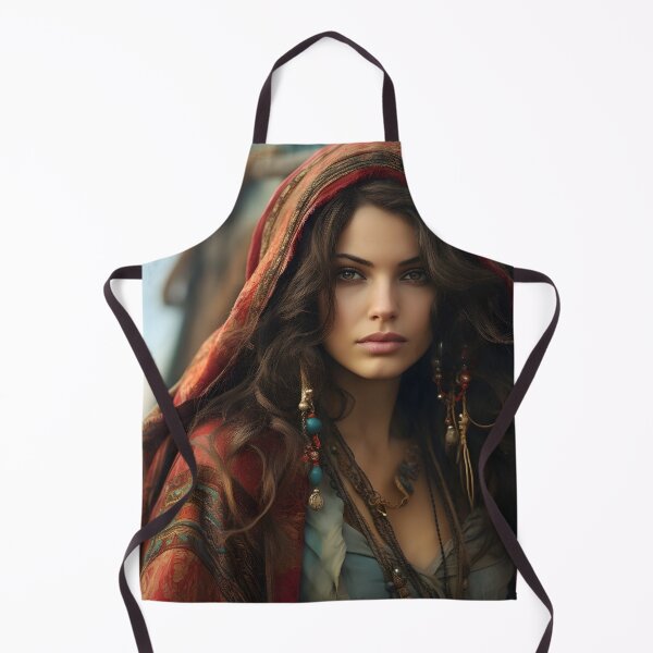 Item preview, stunning gypsy woman digital print designed and sold by dcrc.