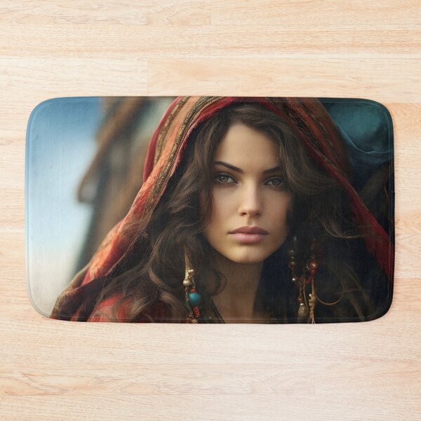 Item preview, stunning gypsy woman digital print designed and sold by dcrc.