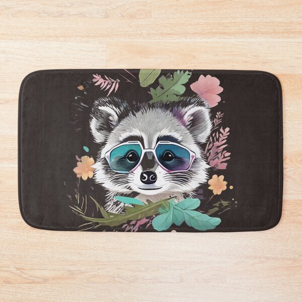 Item preview, Unleash the Cuteness: Boss Raccoon Strikes a Pose with Shades!  designed and sold by TribalNative.