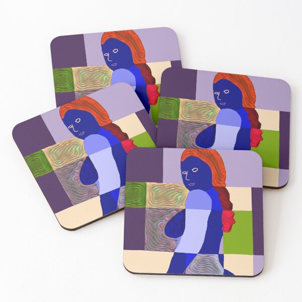 Item preview, Geometric female nude in rectangles and curves designed and sold by pulchritude560.