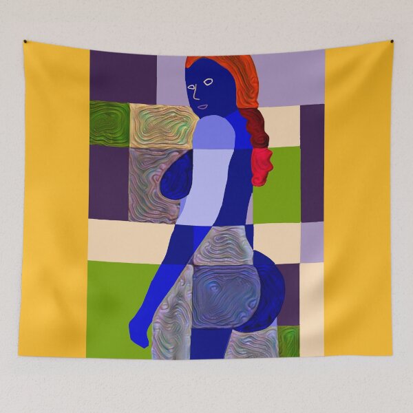 Item preview, Geometric female nude in rectangles and curves designed and sold by pulchritude560.