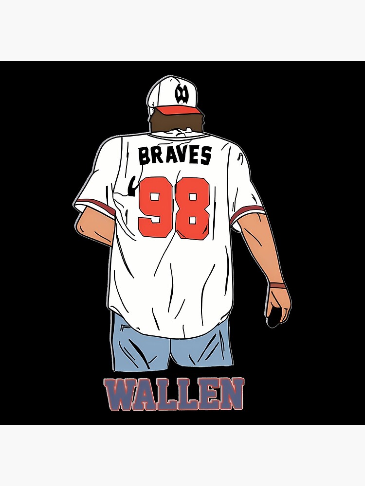 Morgan Wallen 98 Braves Jersey Morgan Wallen Baseball Jersey Morgan Wallen  New Jersey Morgan Wallen in 2023