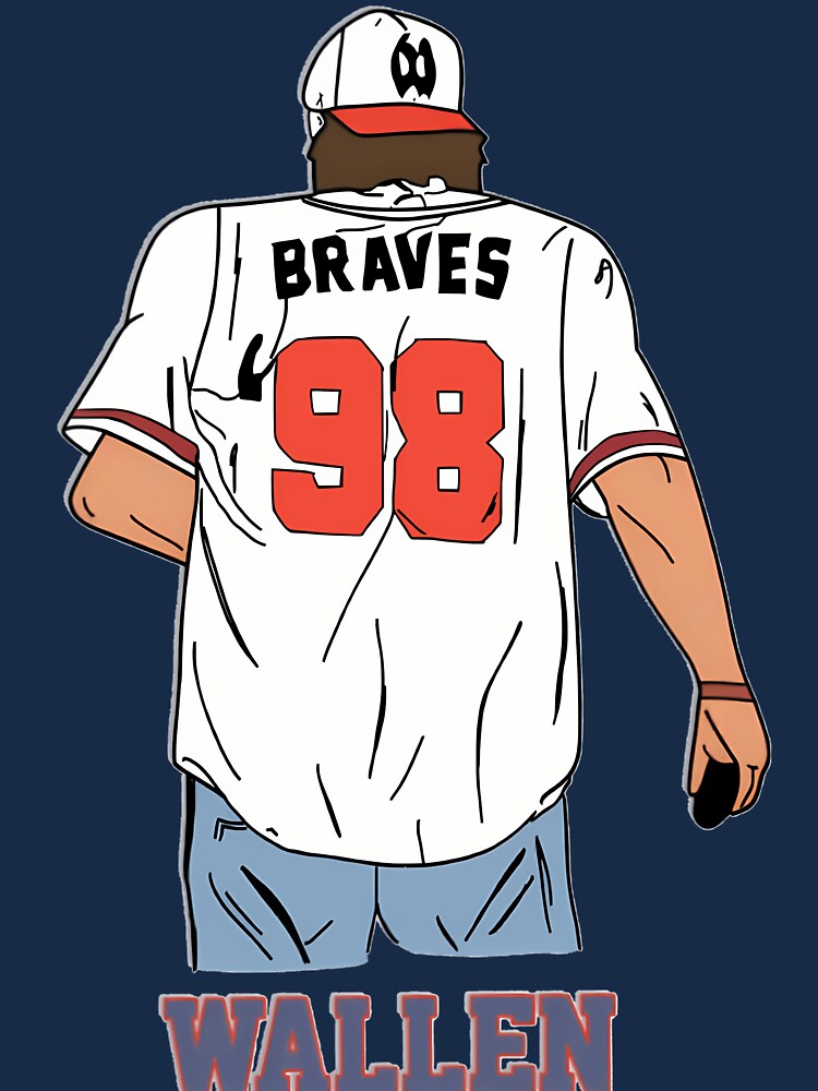 Vintage Wallen Braves98 Shirt, Comfort Colors Wallen Braves Crewneck Unisex  T-shirt - Reallgraphics