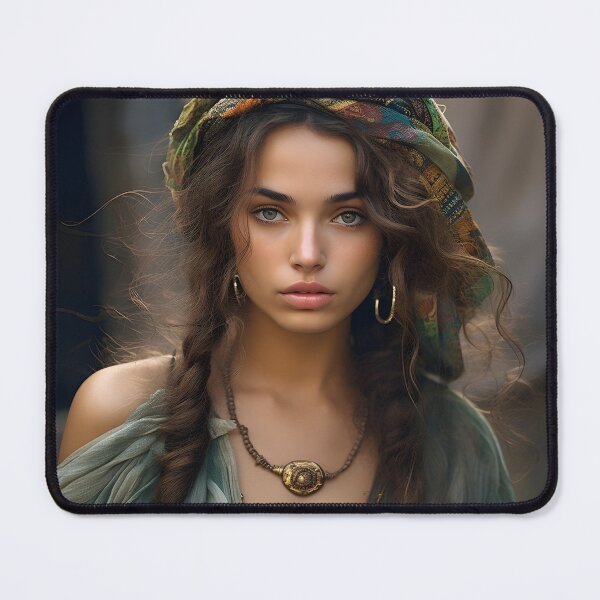 Item preview, stunning gypsy woman digital print designed and sold by dcrc.