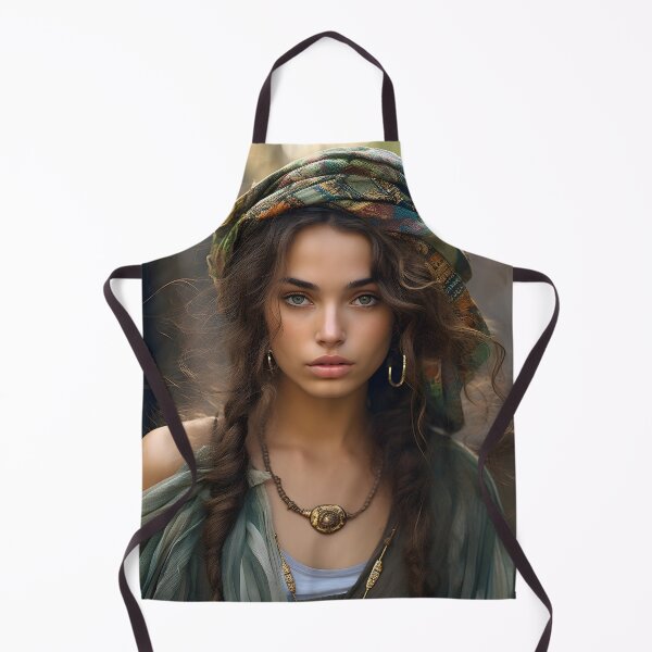 Item preview, stunning gypsy woman digital print designed and sold by dcrc.