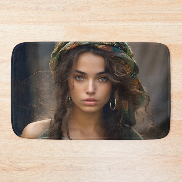 Item preview, stunning gypsy woman digital print designed and sold by dcrc.