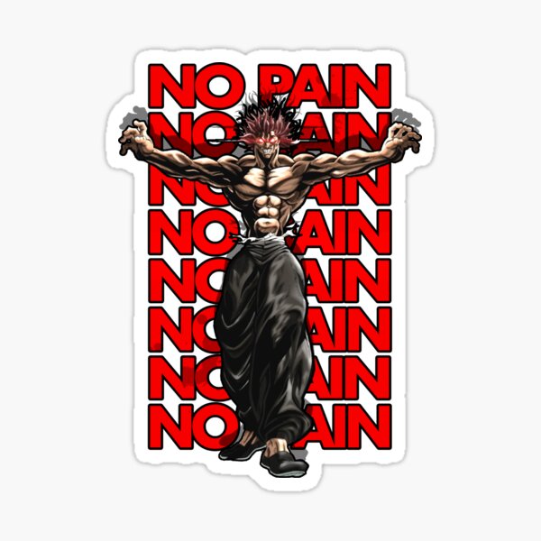 Yuichiro Hanma Baki the grappler sticker Sticker for Sale by