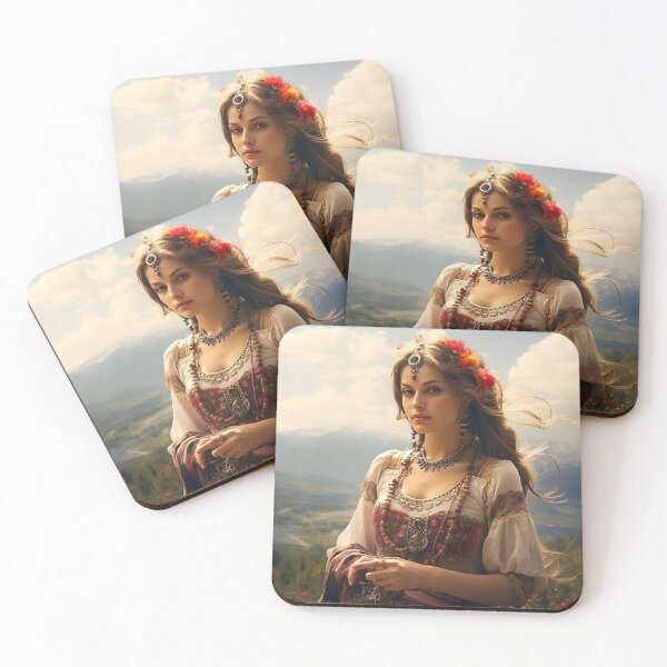 Item preview, stunning gypsy woman digital print designed and sold by dcrc.