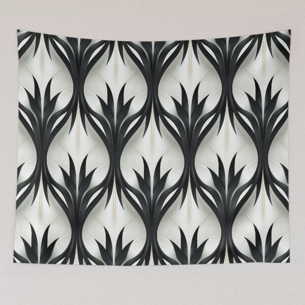 Item preview, Black and White Goth Pattern  designed and sold by Skolyak.