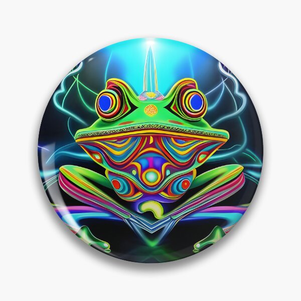 Item preview, Froggy Animal Spirit (16) - Trippy Psychedelic Frog designed and sold by TheThirdEye.