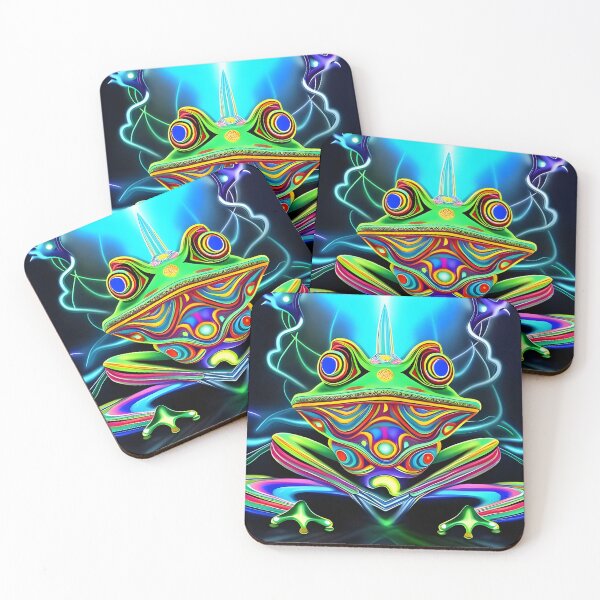 Item preview, Froggy Animal Spirit (16) - Trippy Psychedelic Frog designed and sold by TheThirdEye.