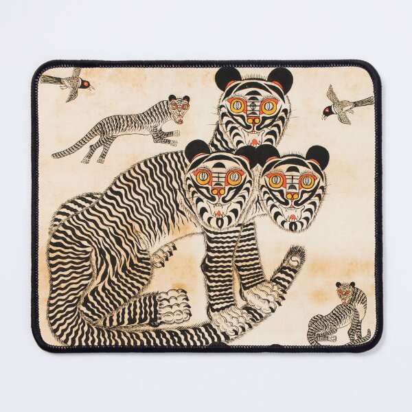 Item preview, Tiger art Korean art Tigers Home decor for animal Vintage wall art Tiger painting Cute Tiger designed and sold by allpalgo.