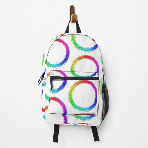 Item preview, Rainbow big triangles circle pattern designed and sold by nogamax.