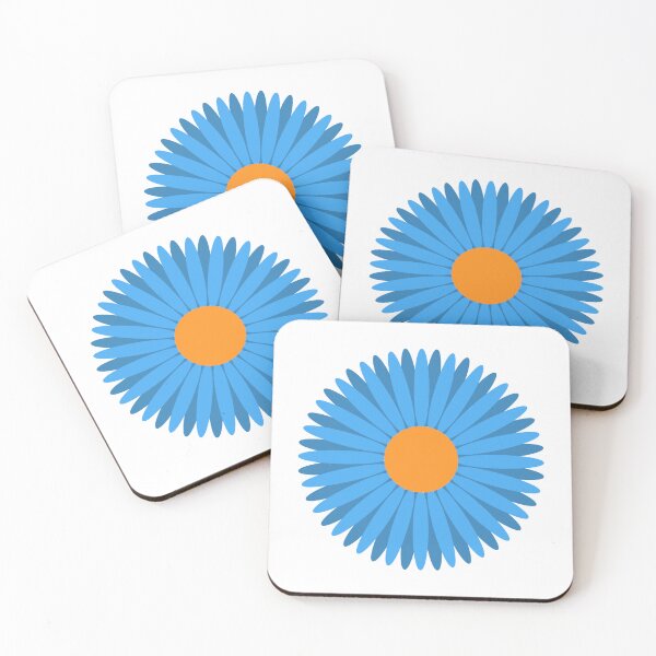 Item preview, Blue and Orange Flower designed and sold by kavanaghdesigns.