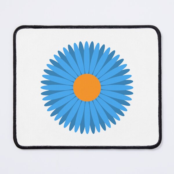 Item preview, Blue and Orange Flower designed and sold by kavanaghdesigns.