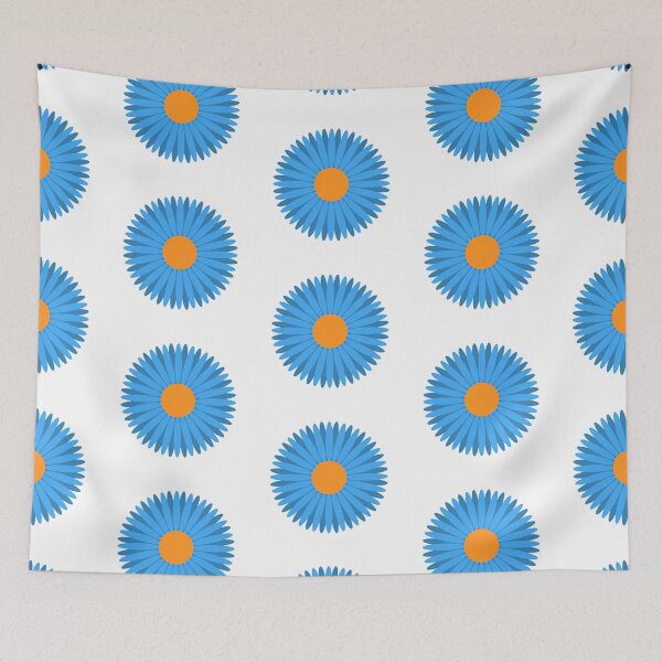 Item preview, Blue and Orange Flower designed and sold by kavanaghdesigns.