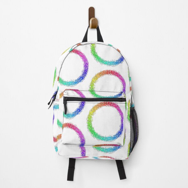 Item preview, Rainbow round triangles shadow circle pattern designed and sold by nogamax.