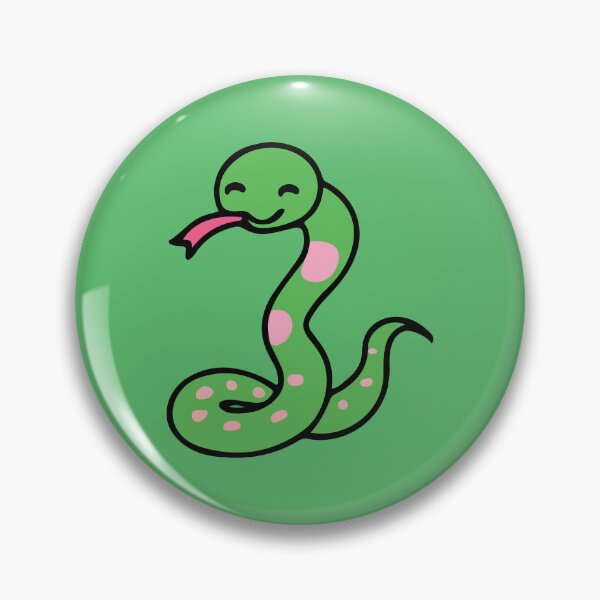 Item preview, Smiling Snake Illustration designed and sold by stickersmegafun.