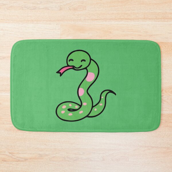 Item preview, Smiling Snake Illustration designed and sold by stickersmegafun.