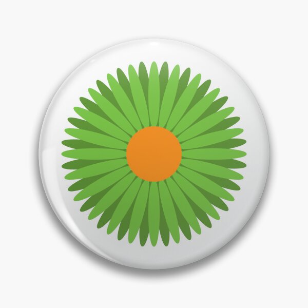 Item preview, Green and Orange Flower designed and sold by kavanaghdesigns.