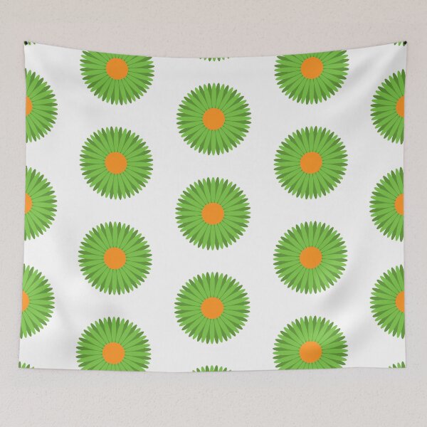 Item preview, Green and Orange Flower designed and sold by kavanaghdesigns.