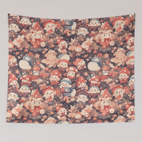 Item preview, Mushroom Kingdom Pattern  designed and sold by Skolyak.