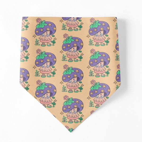 Kawaii lila Sternpilz mit Flip-Flops Tierhalstuch