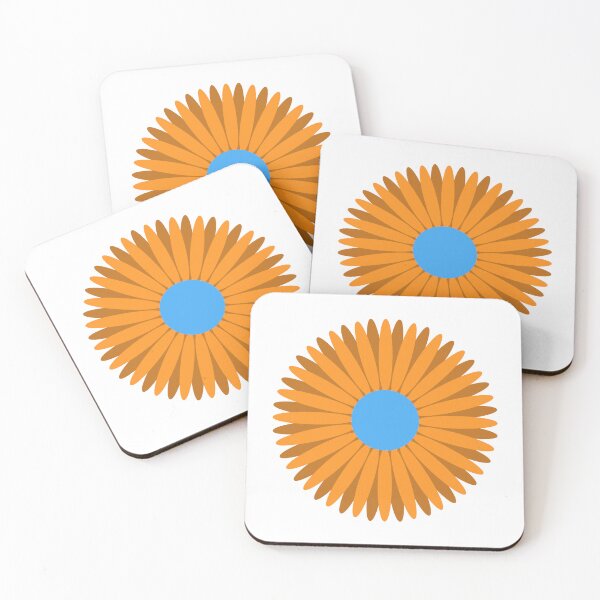 Item preview, Orange and Blue Flower designed and sold by kavanaghdesigns.