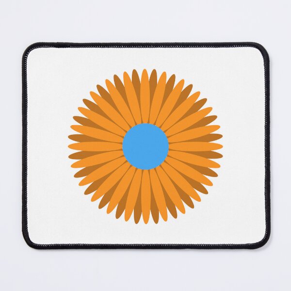 Item preview, Orange and Blue Flower designed and sold by kavanaghdesigns.