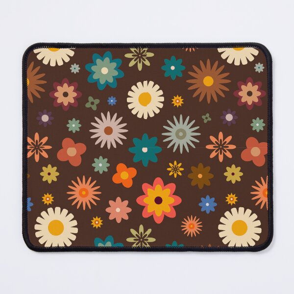 Item preview, Colourful flowers in retro style designed and sold by RetroNibylander.